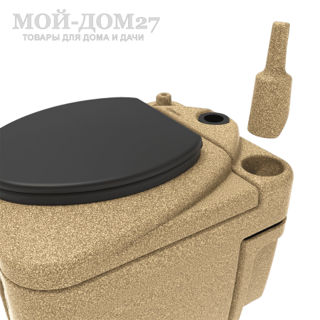 Торфяной туалет Rostok Eco 25 Песочный гранит | Мой-Дом27 | Стационарный торфяной биотуалет цвета песочного графита емкостью верхнего бака 20 л. и&nbsp;нижнего бака 45 л.<br>
 Отличительная черта туалета в разделении фракций в разные ёмкости. Это упрощает обслуживание туалета и избавляет от неприятного запаха в помещении.<br>
Высота сиденья: 45 см